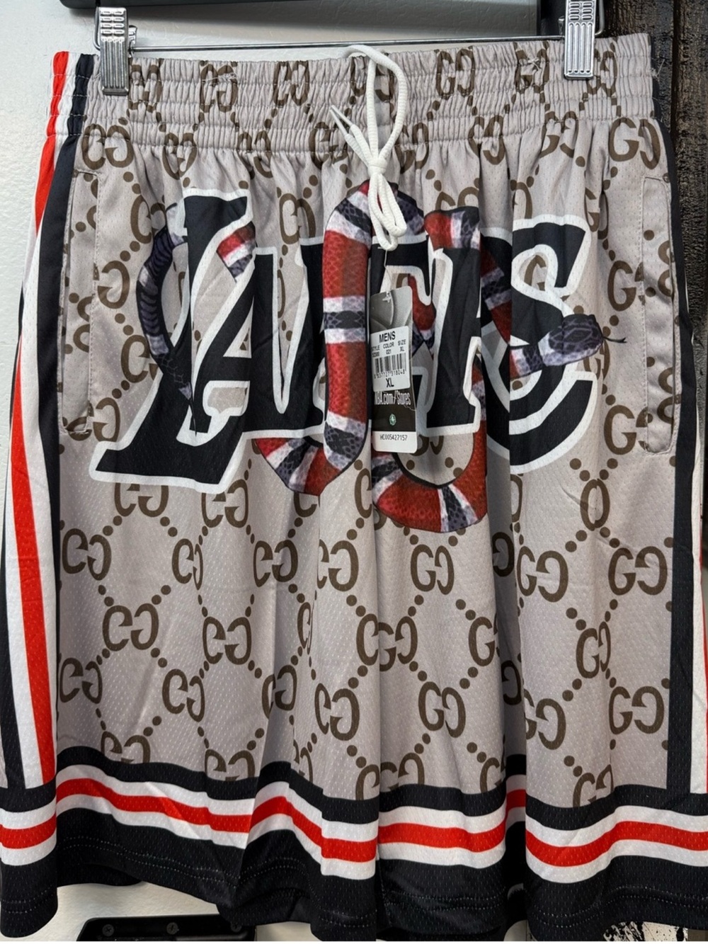 NBA Los Angeles Lakers hardwood retro monogram Athletic Shorts